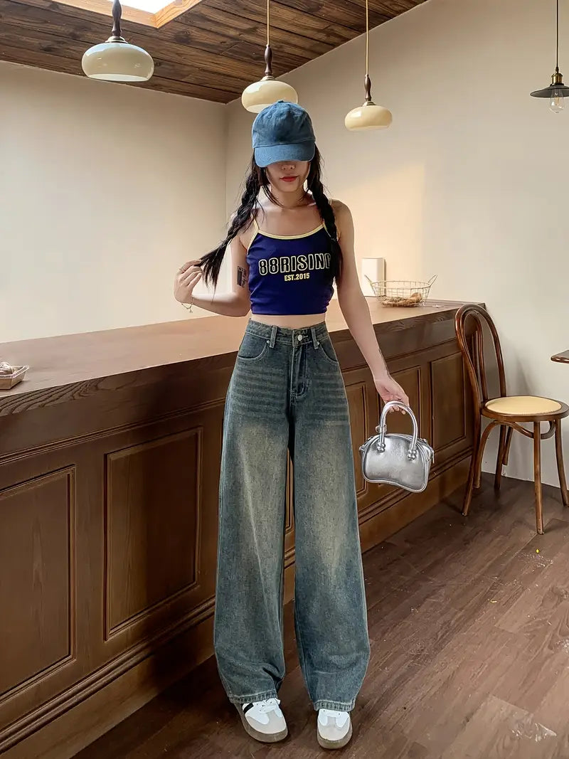 Urban Grace High Waist Wide Leg Jeans
