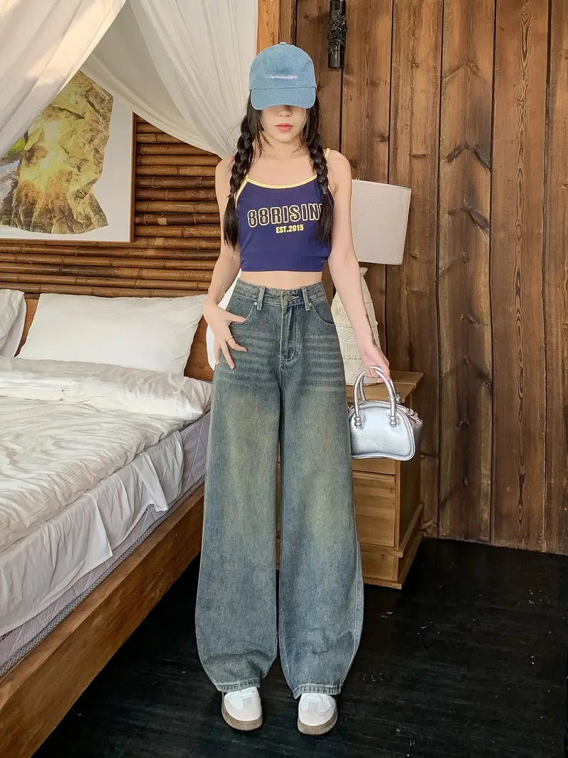 Urban Grace High Waist Wide Leg Jeans