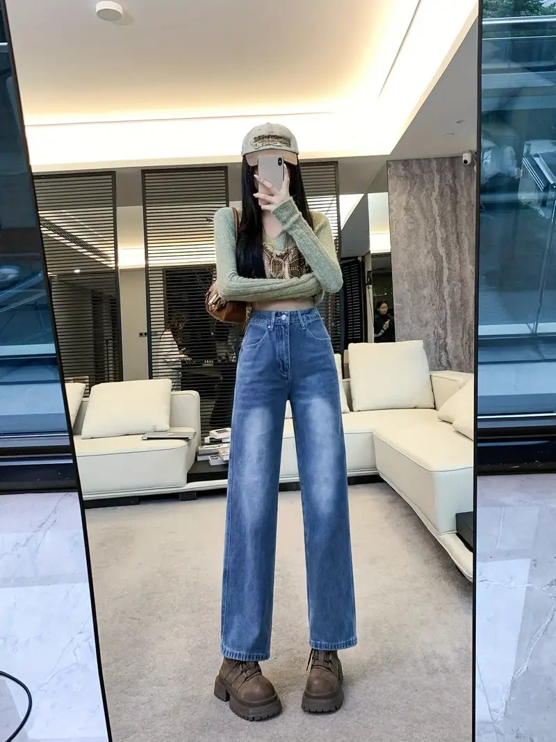 Urban Grace High Waist Wide Leg Jeans