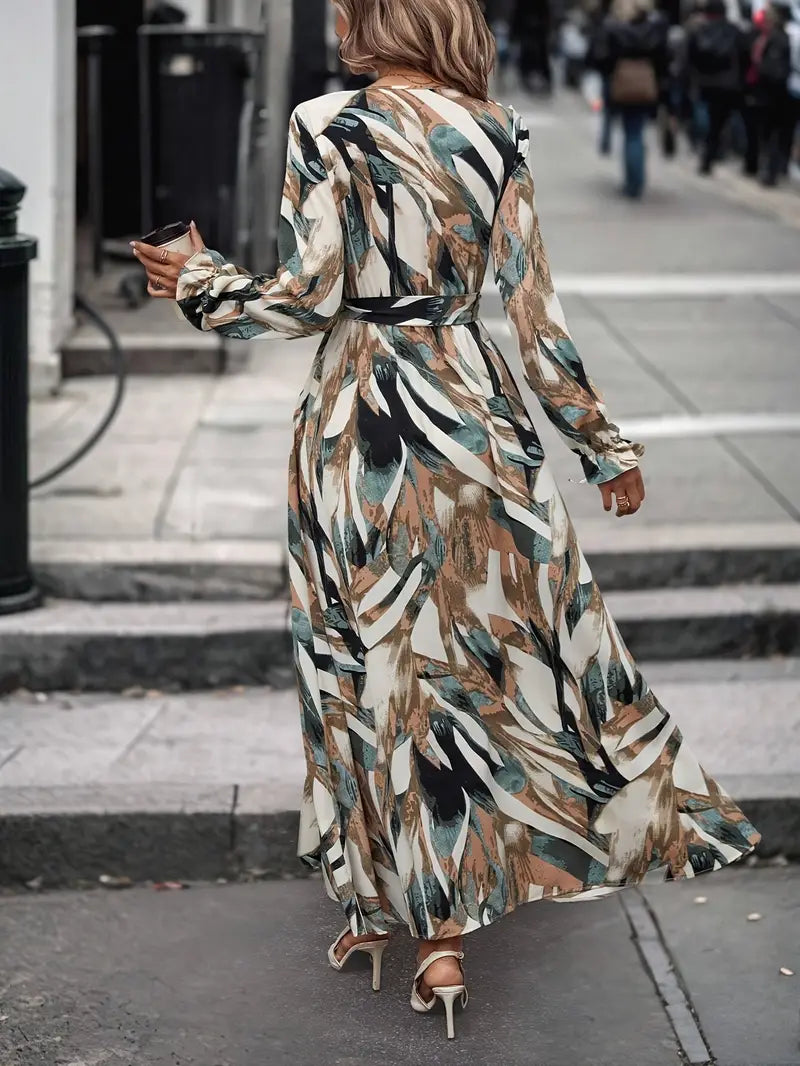Urban Muse Brushstroke Maxi Dress