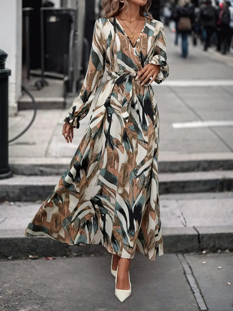 Urban Muse Brushstroke Maxi Dress