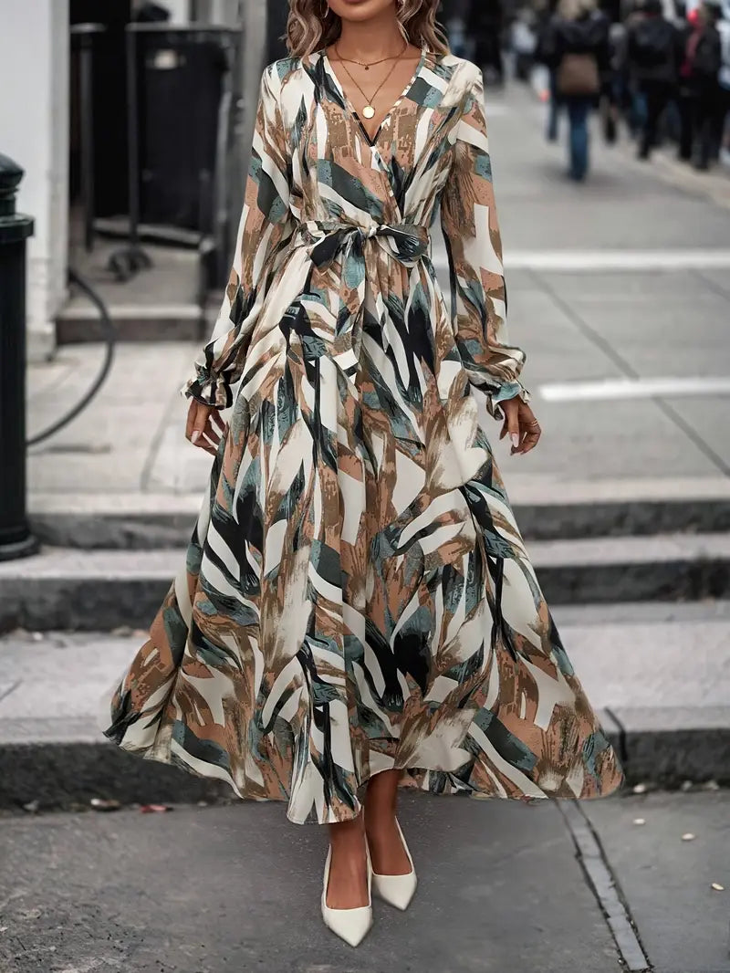 Urban Muse Brushstroke Maxi Dress