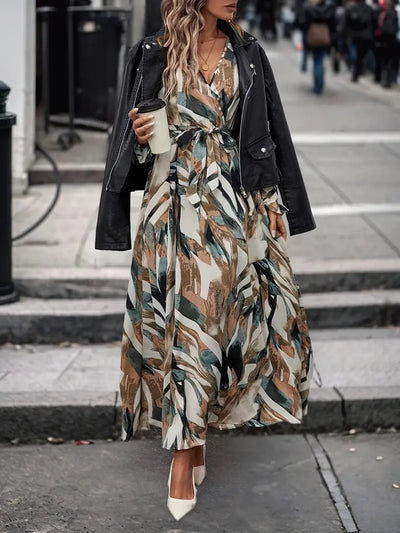 Urban Muse Brushstroke Maxi Dress