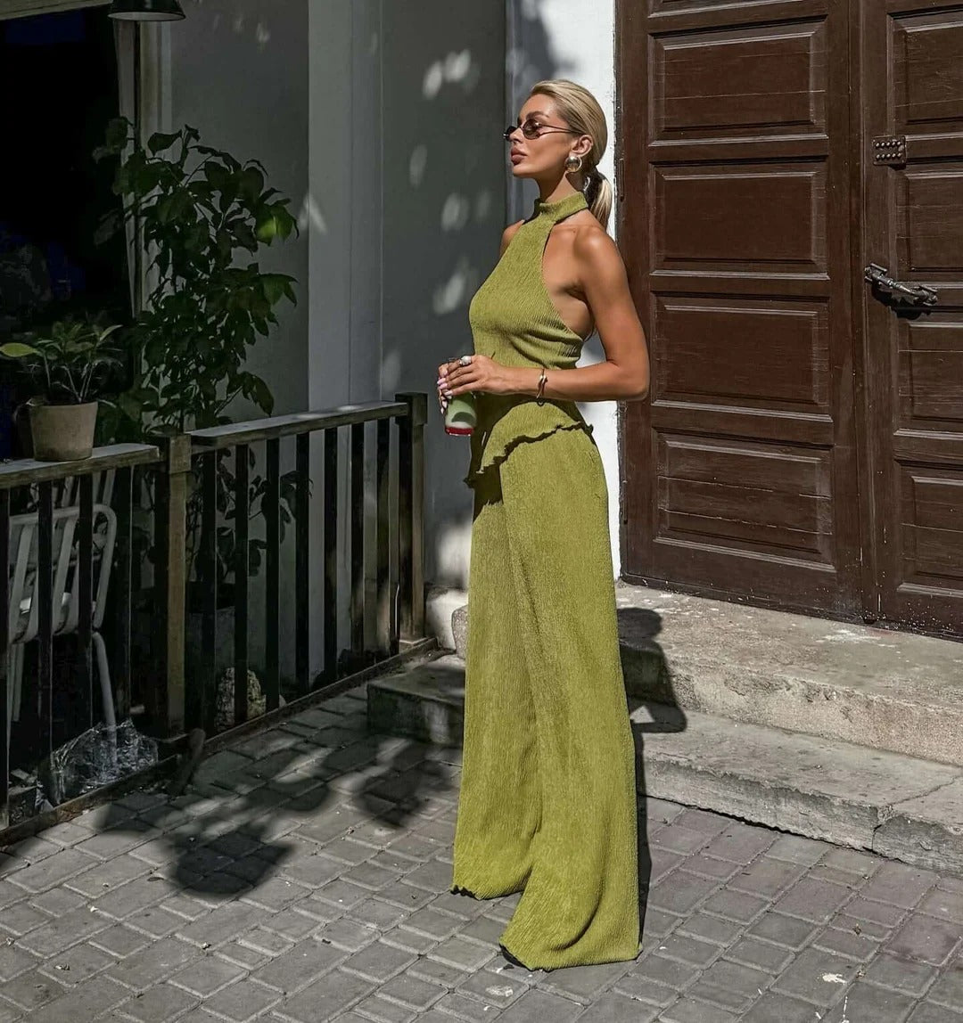 Urban Muse Ruffle-Edge Co-Ord Set