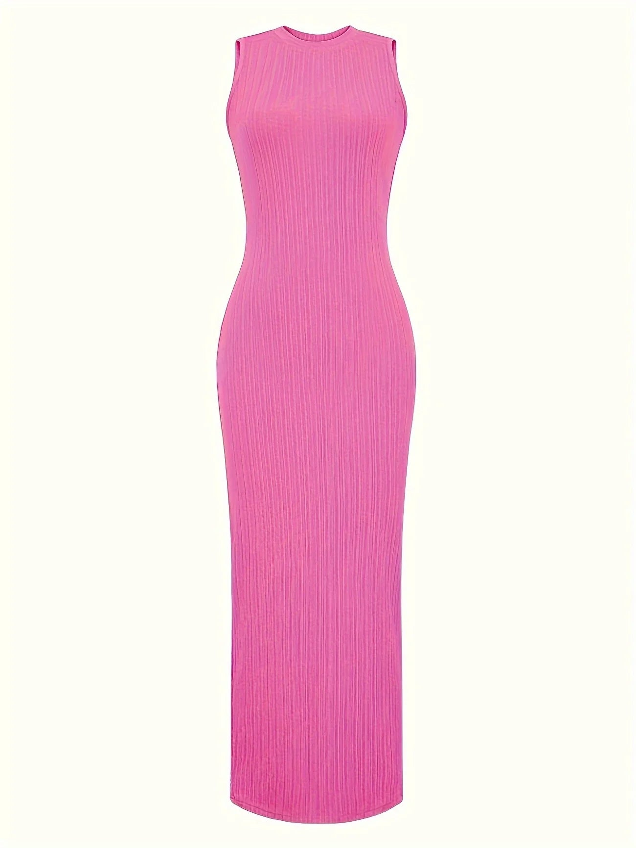 Urban Muse Sleeveless Ribbed Maxi Dress