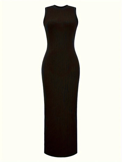 Urban Muse Sleeveless Ribbed Maxi Dress