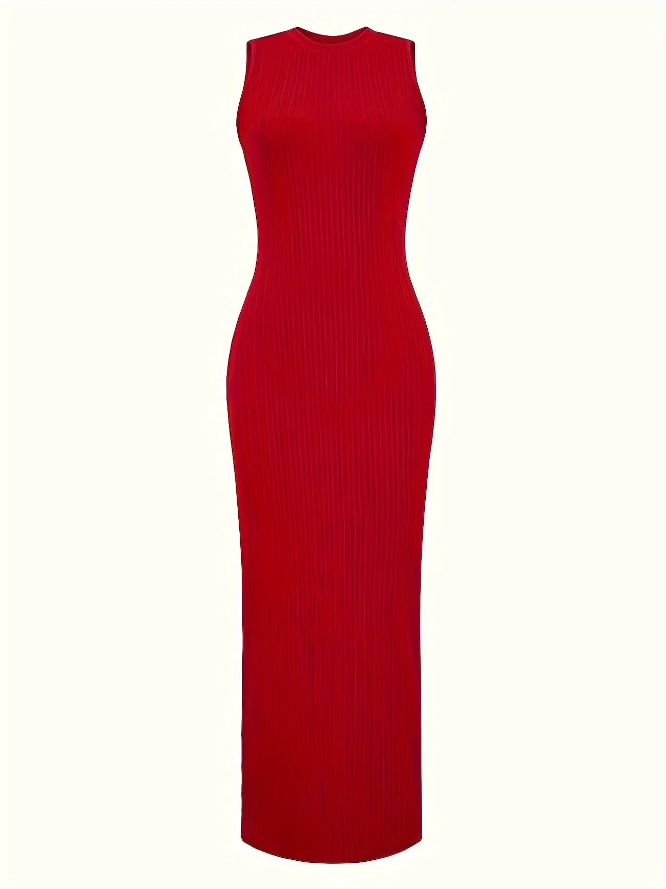 Urban Muse Sleeveless Ribbed Maxi Dress