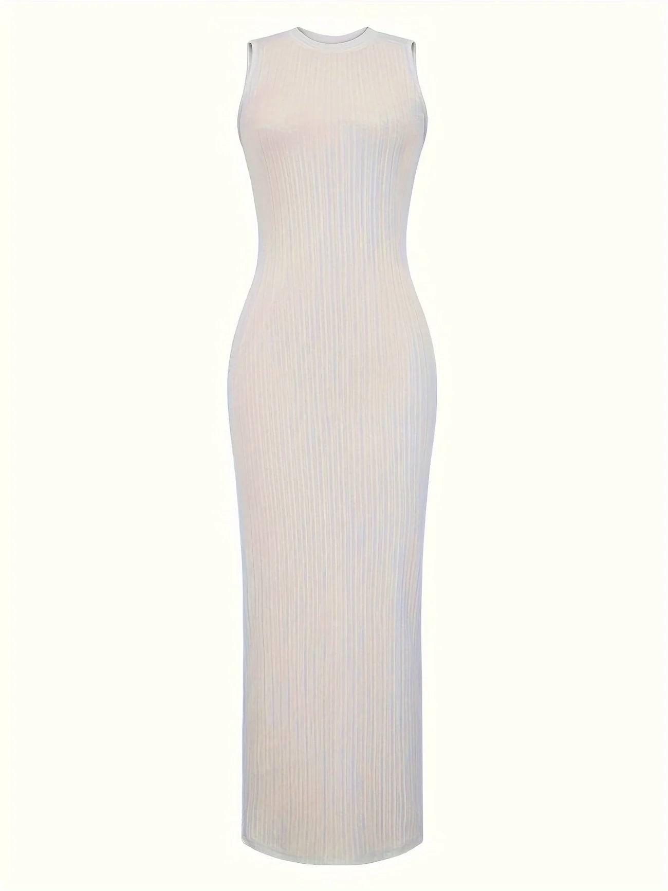 Urban Muse Sleeveless Ribbed Maxi Dress