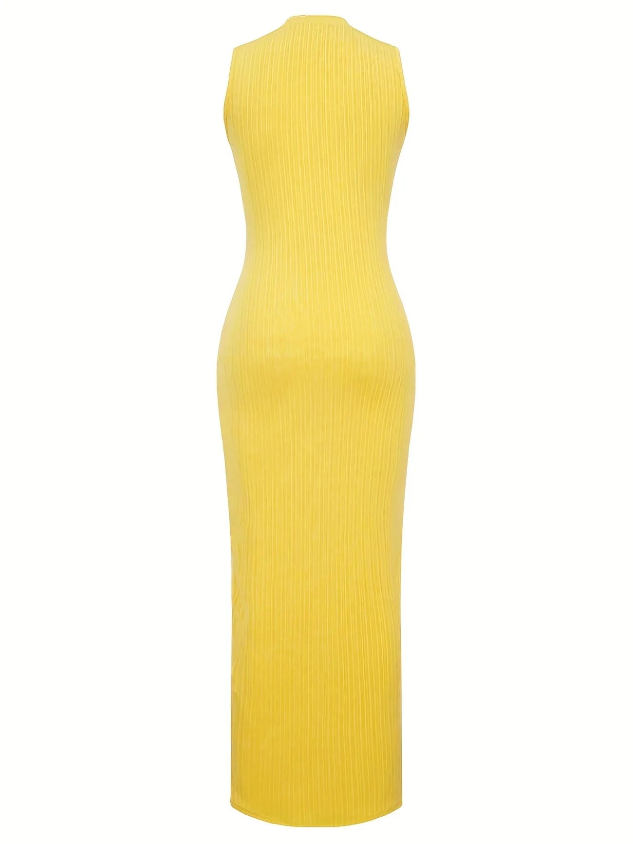 Urban Muse Sleeveless Ribbed Maxi Dress