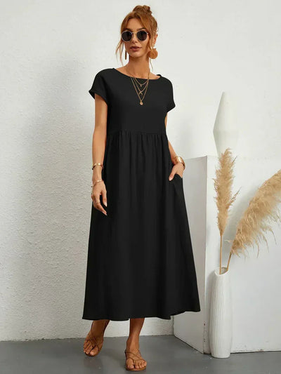 Urban Serenity Flowy Midi Dress