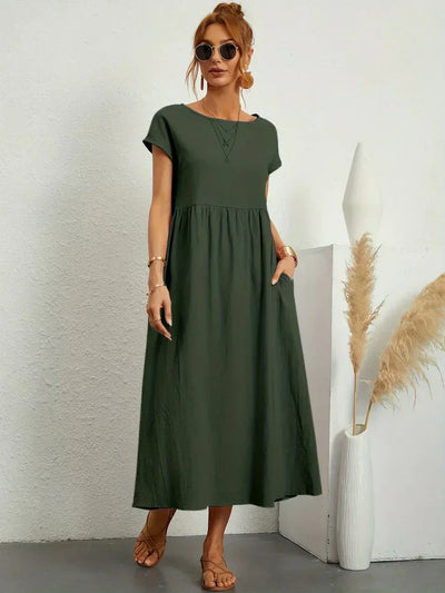 Urban Serenity Flowy Midi Dress