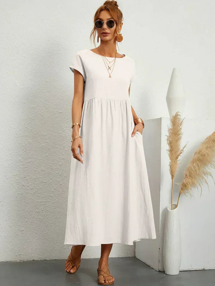 Urban Serenity Flowy Midi Dress