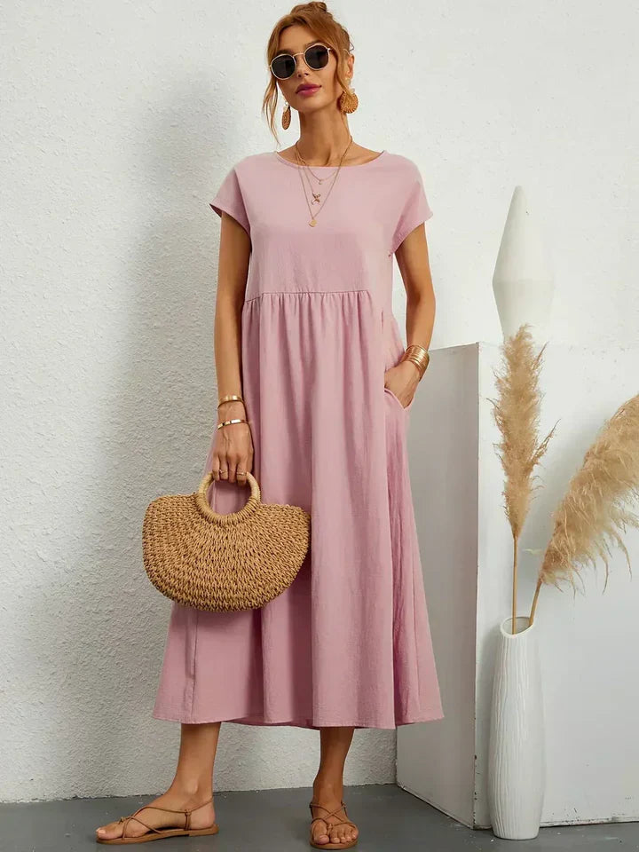 Urban Serenity Flowy Midi Dress