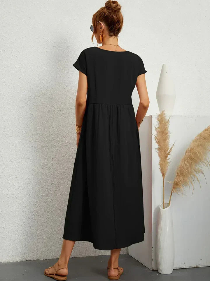 Urban Serenity Flowy Midi Dress