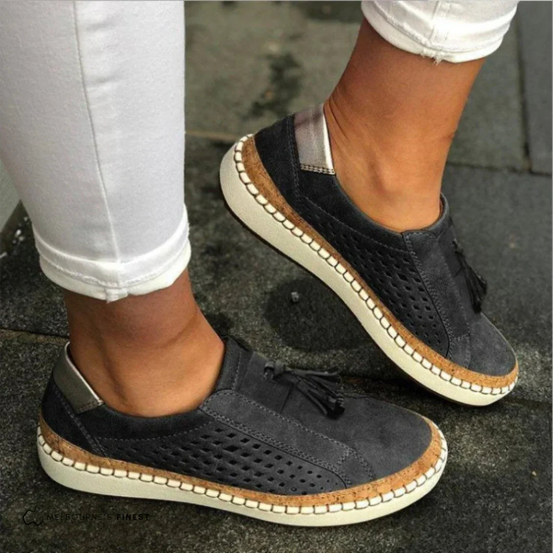 City Walk Perforated Tassel Sneakers