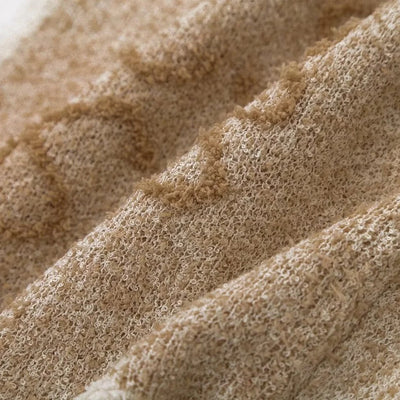 Vintage Jacquard Knit Crop Top