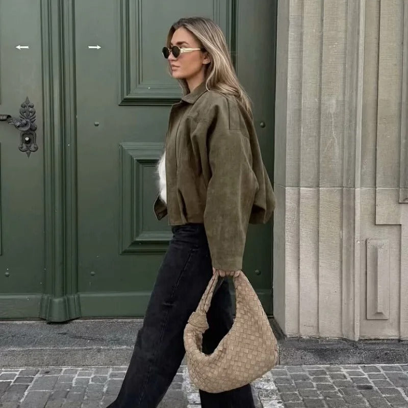 Vintage Oversized Bomber Jacket