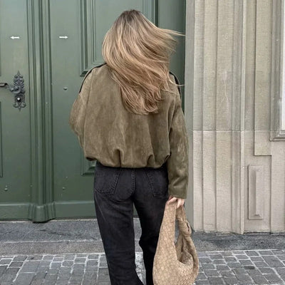 Vintage Oversized Bomber Jacket