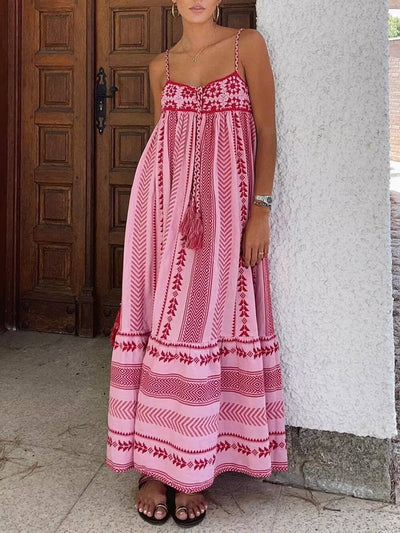 Wanderlust Charm Boho Maxi Dress