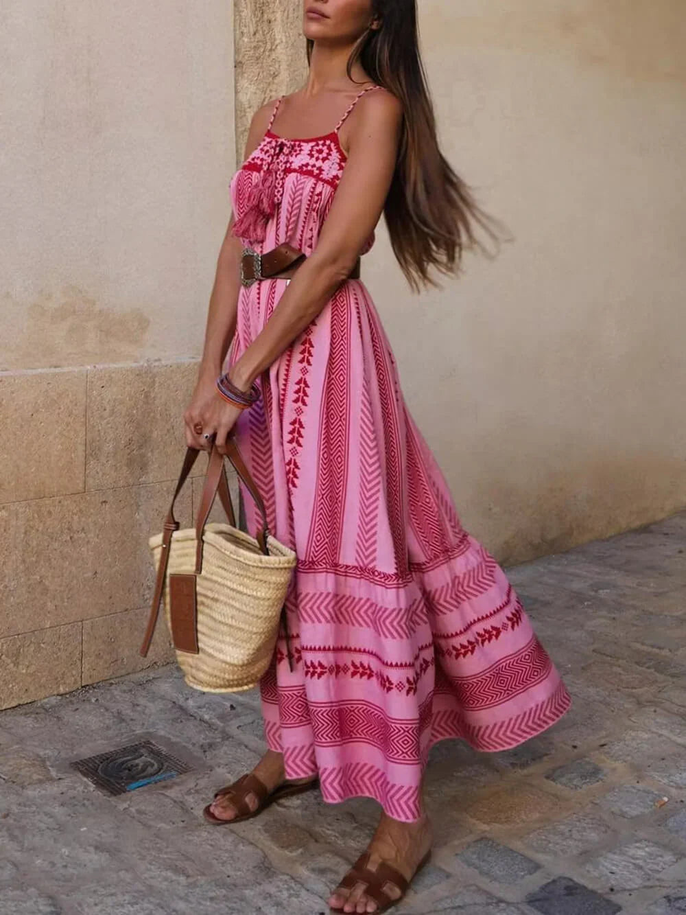 Wanderlust Charm Boho Maxi Dress