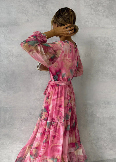 Whimsical Bloom Tiered Maxi Dress