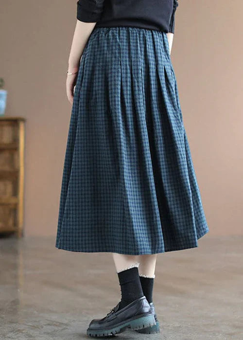 Whimsical Charm Gingham Midi Skirt