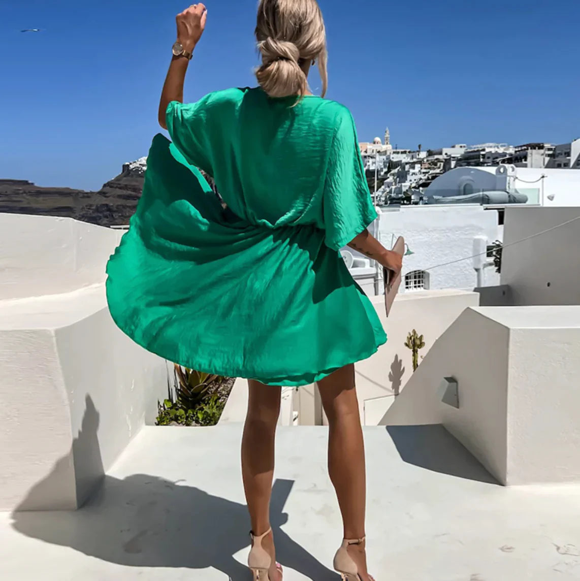 Whimsy Draped Mini Dress