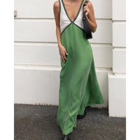 Bold Contrast Maxi Dress