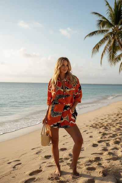 Bold Rhythm Printed Shirt Set