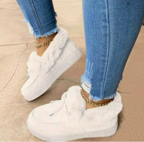 Cozy Allure Bow-Accent Platform Loafers