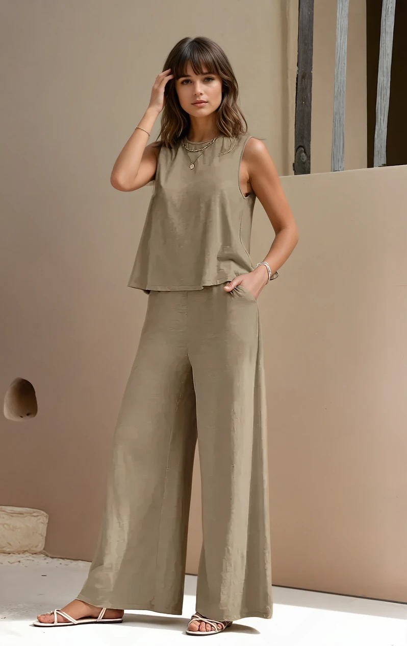Elegant Wide-Leg Set