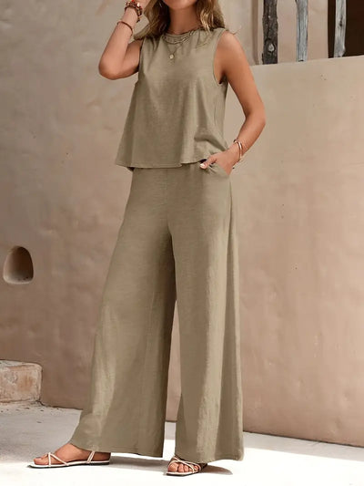 Elegant Wide-Leg Set