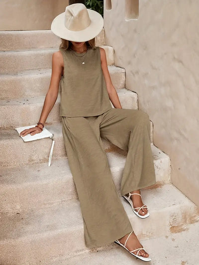 Elegant Wide-Leg Set