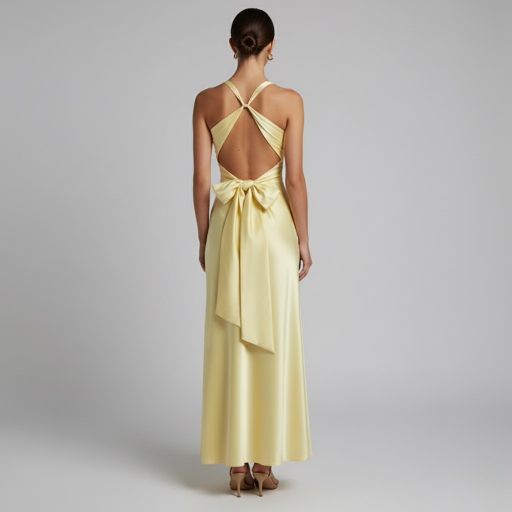 Lemon Summer Maxi Dress