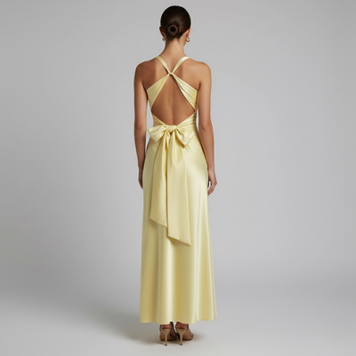 Lemon Summer Maxi Dress