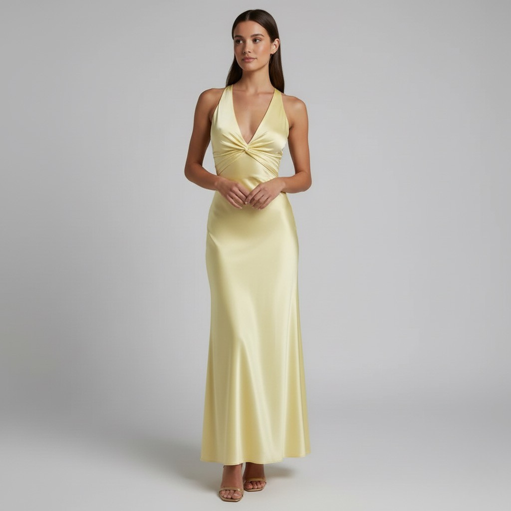 Lemon Summer Maxi Dress