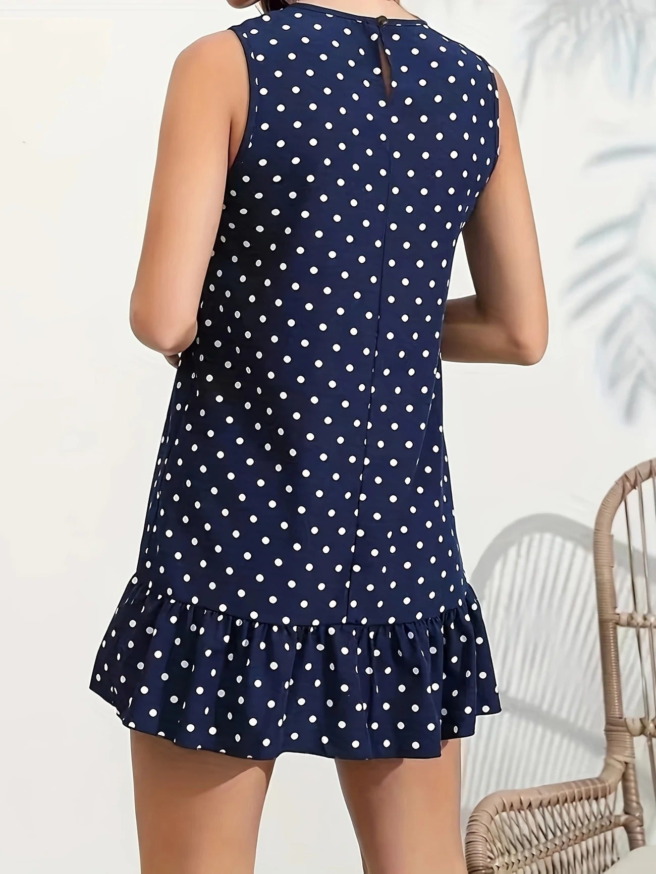 Playful Whimsy Ruffle Hem Mini Dress