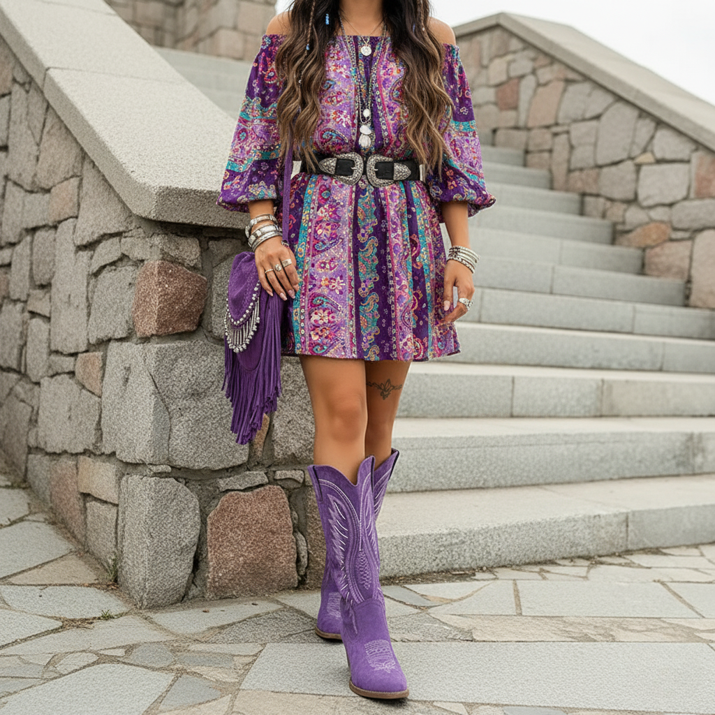 Bohemian Spirit Embroidered Western Boots