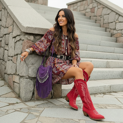 Bohemian Spirit Embroidered Western Boots
