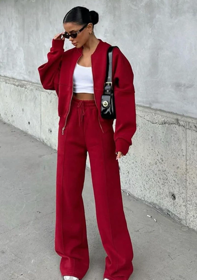 Urban Grace Drawstring Wide-Leg Set